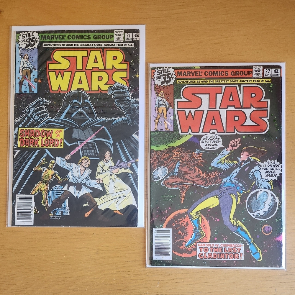 Star Wars #21 & #23, 1970s Marvel comic books (Lot of 2) - Picture 2 of 13